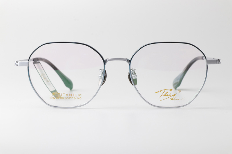 SW18006 Eyeglasses Blue Silver
