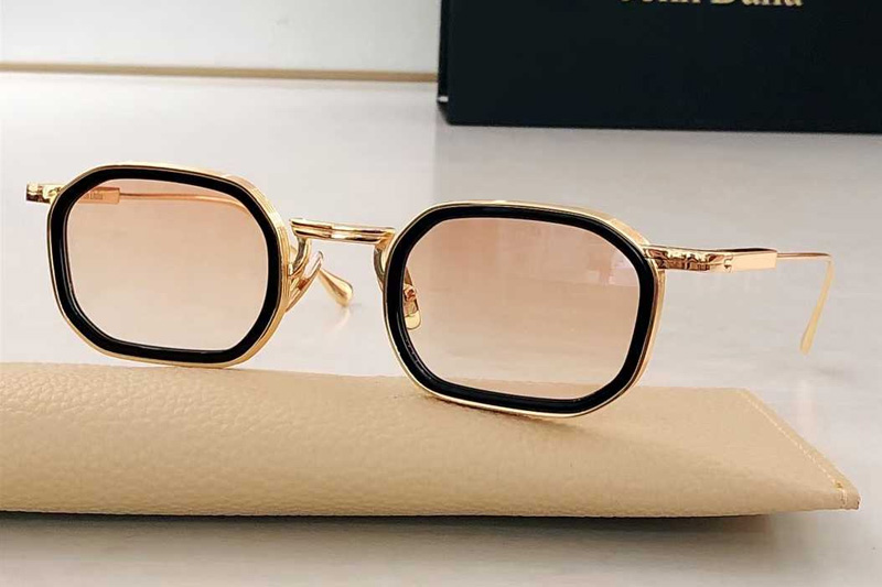 Samuel Sunglasses Black Gold Gradient Brown