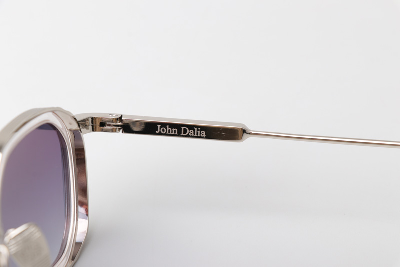 Samuel Sunglasses Transparent Silver Gradient Gray