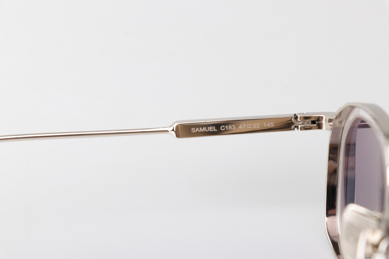 Samuel Sunglasses Transparent Silver Gradient Gray