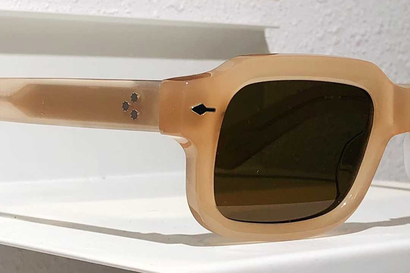 Sandro Sunglasses Cream Brown