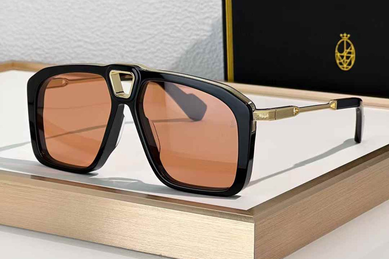 Savoy Sunglasses Black Gold Brown