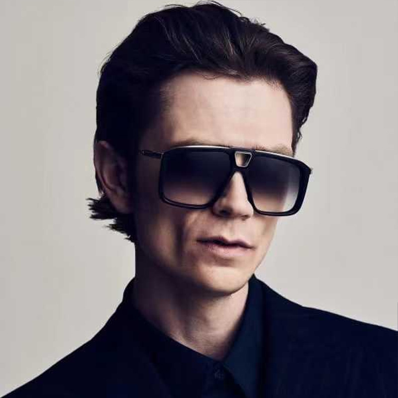 Savoy Sunglasses Black Silver Gradient Gray