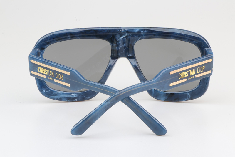 Signature M1U Sunglasses Blue Silver