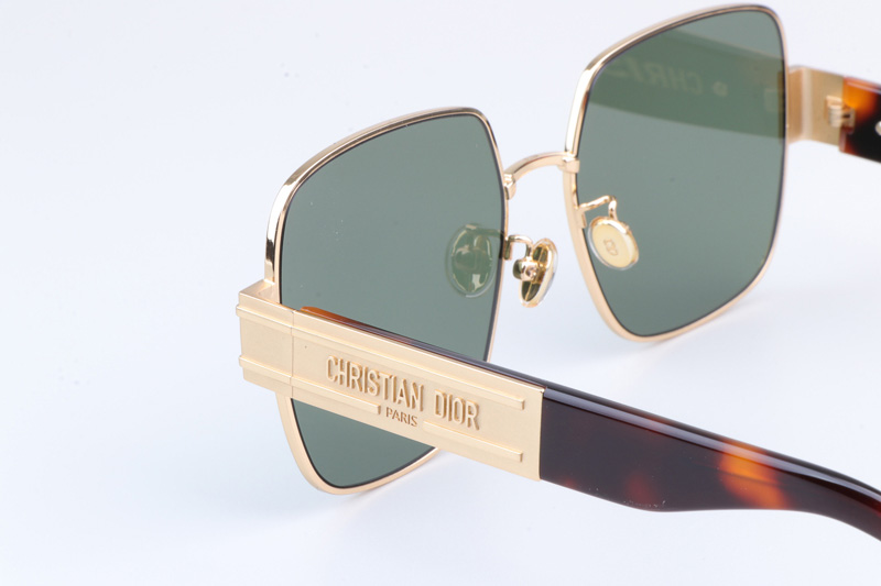 Signature S4U Sunglasses Gold Tortoise Green