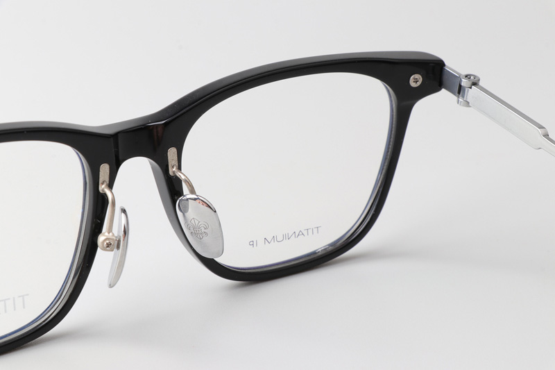 Slag Eyeglasses Black Silver