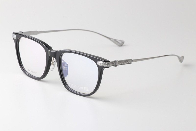 Slag Eyeglasses Black Silver