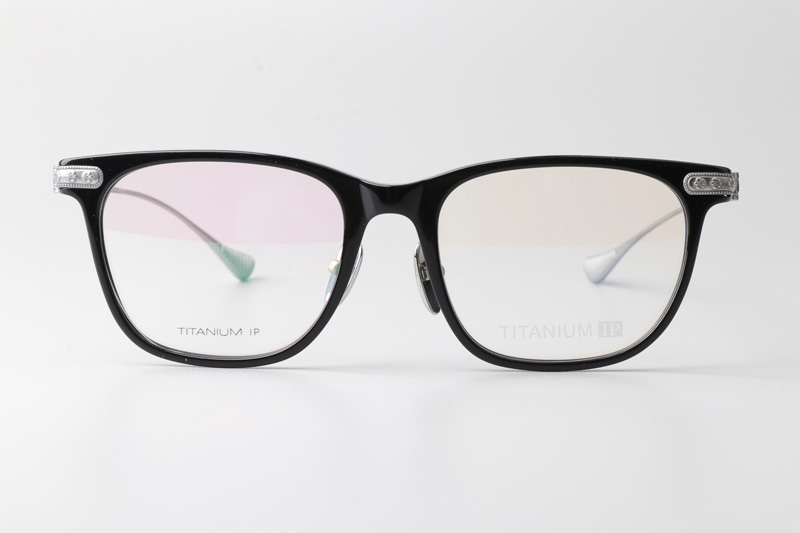 Slag Eyeglasses Black Silver