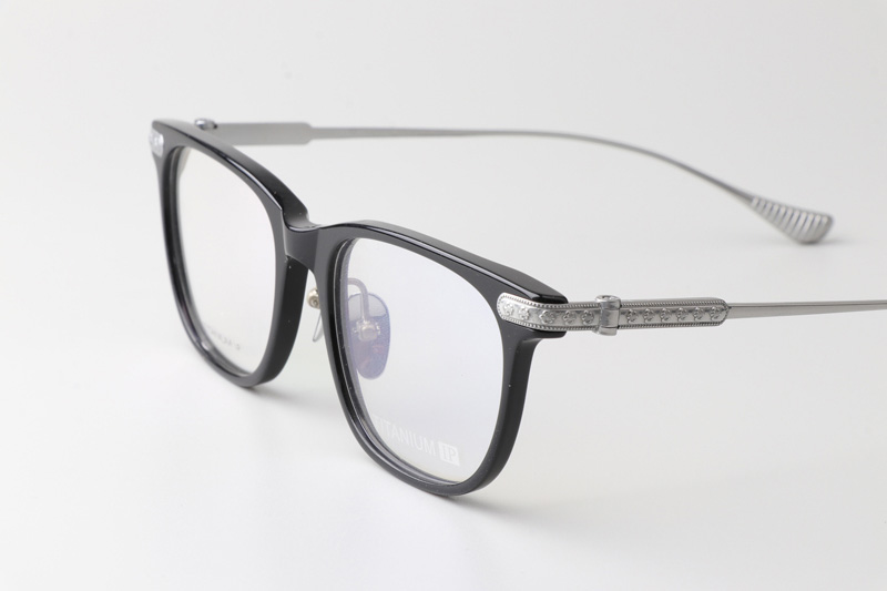 Slag Eyeglasses Black Silver