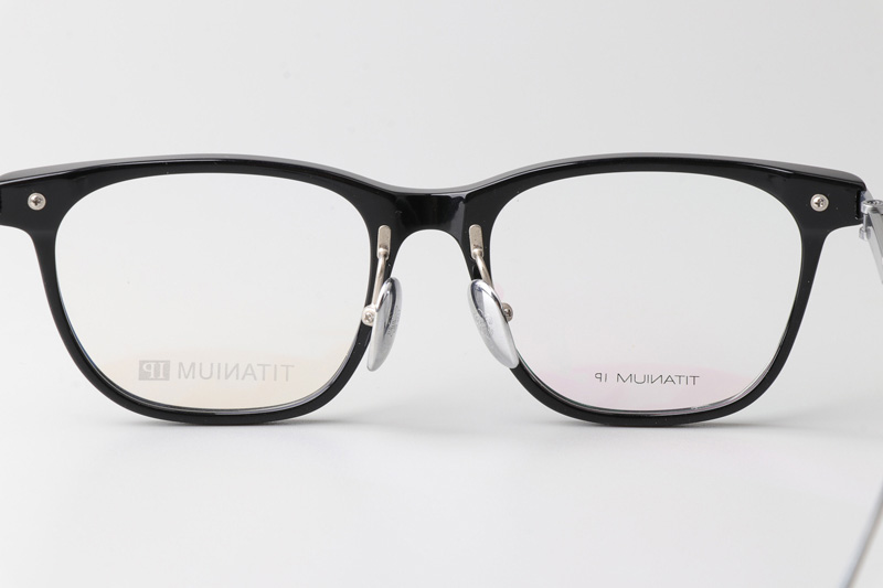 Slag Eyeglasses Black Silver