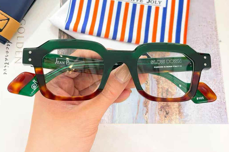 Slow Down Eyeglasses Green Tortoise