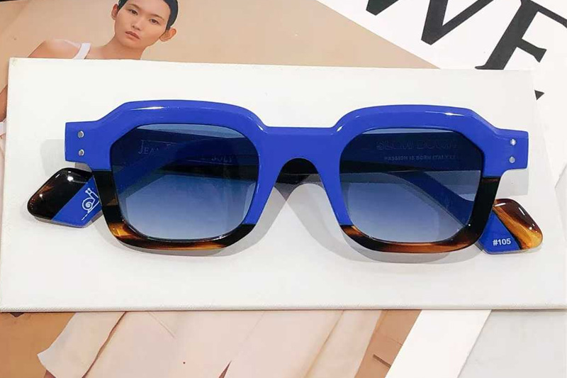 Slow Down Sunglasses Blue Tortoise Gradient Blue