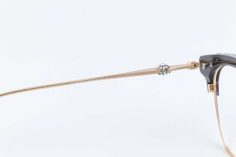 Sluntrapiction Eyeglasses Black Gold