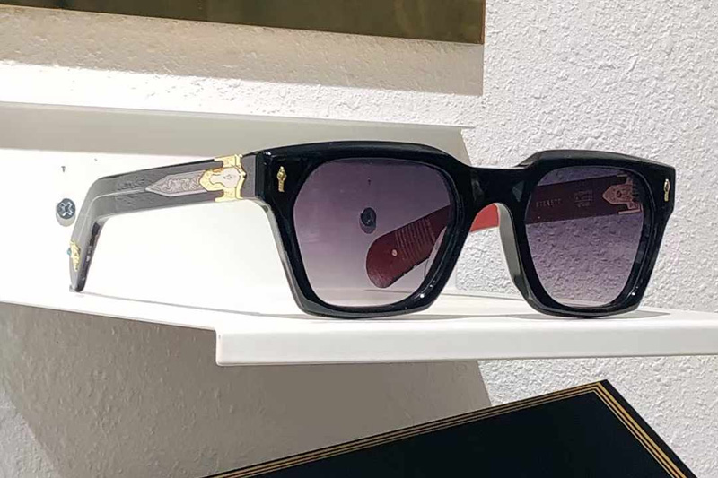 Sterett Sunglasses Black Red Gradient Gray