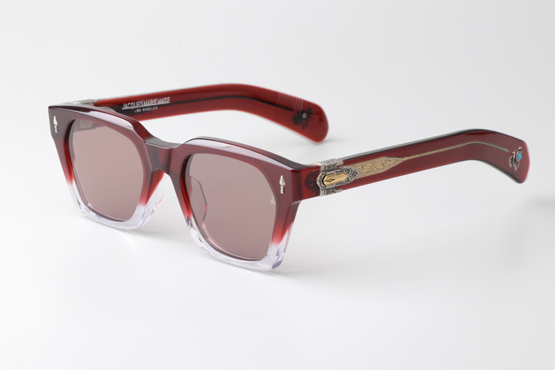 Sterett Sunglasses Red Transparent Brown