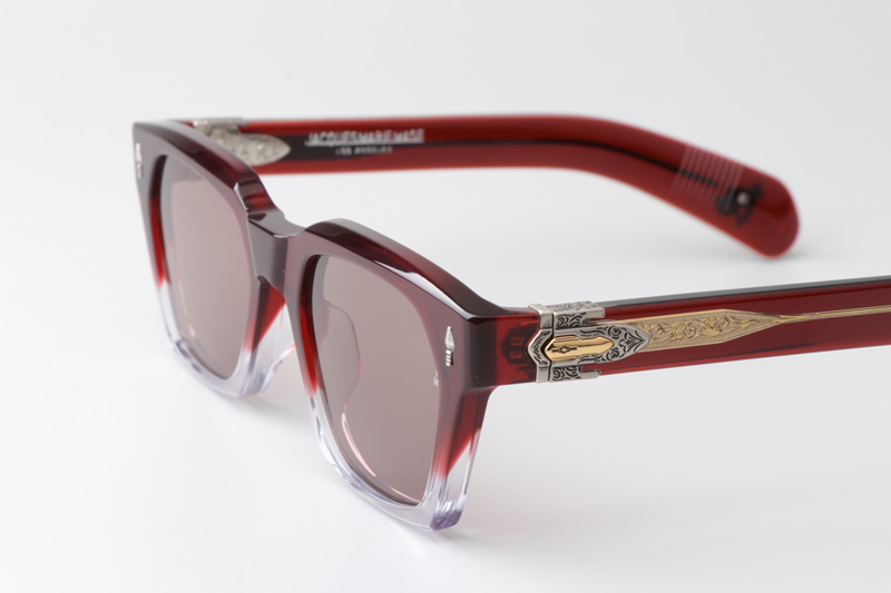 Sterett Sunglasses Red Transparent Brown