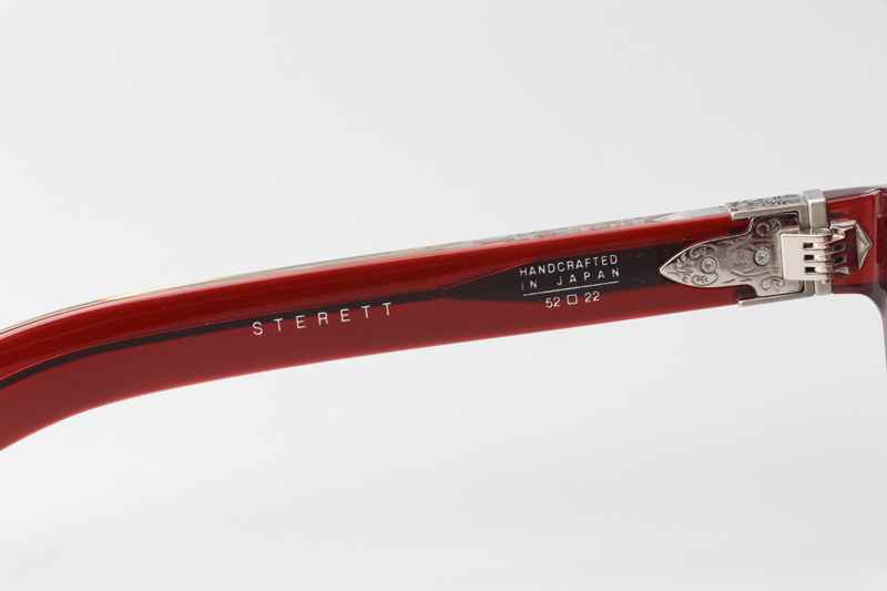 Sterett Sunglasses Red Transparent Brown