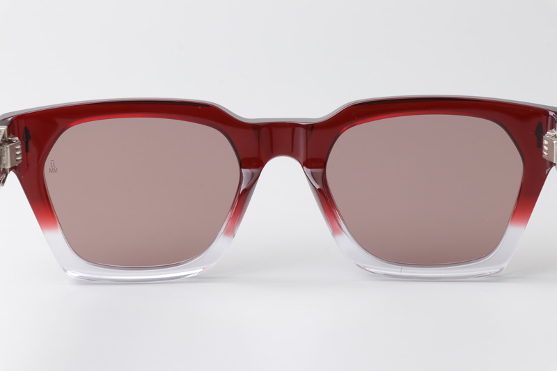 Sterett Sunglasses Red Transparent Brown