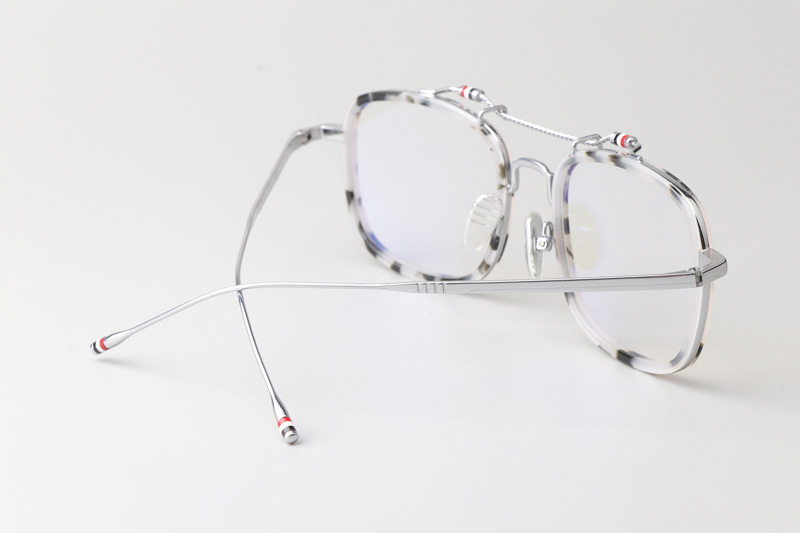 TBS816 Eyeglasses Gray Tortoise Silver