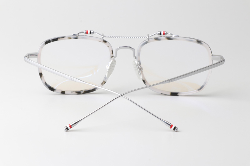 TBS816 Eyeglasses Gray Tortoise Silver