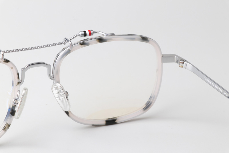 TBS816 Eyeglasses Gray Tortoise Silver