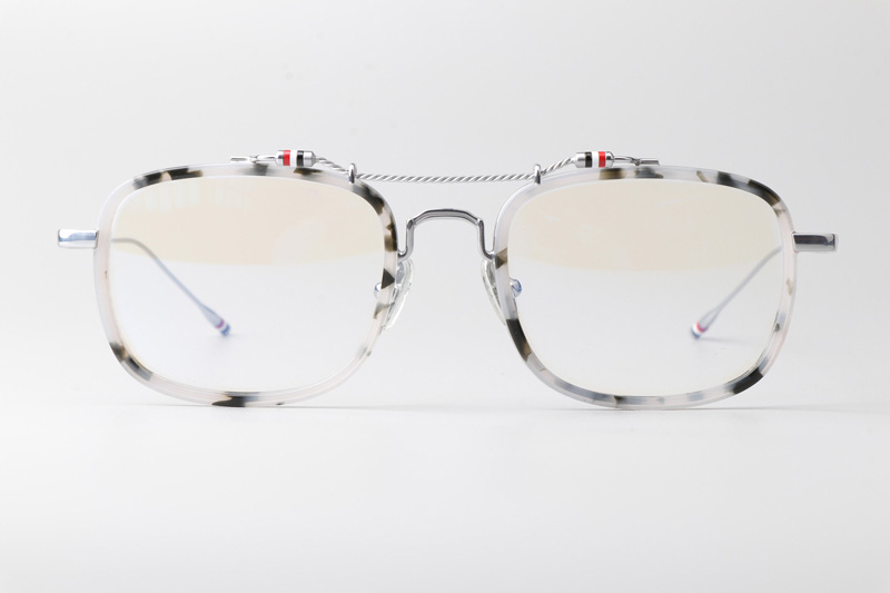 TBS816 Eyeglasses Gray Tortoise Silver