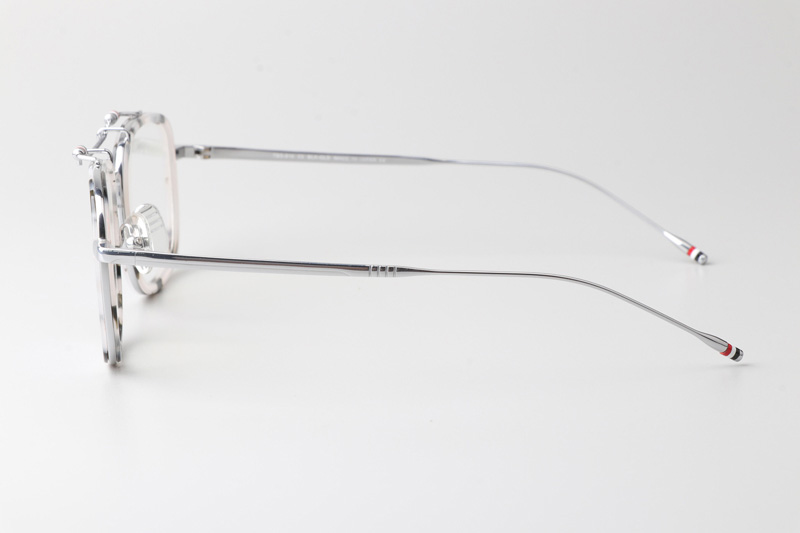 TBS816 Eyeglasses Gray Tortoise Silver