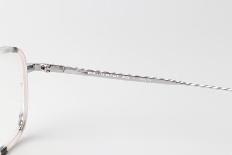 TBS816 Eyeglasses Gray Tortoise Silver