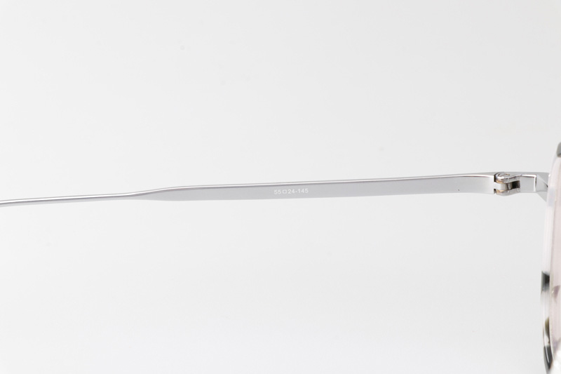 TBS816 Eyeglasses Gray Tortoise Silver