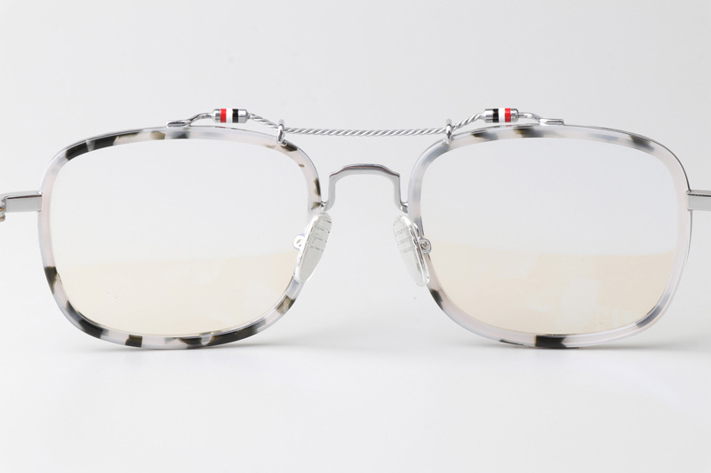 TBS816 Eyeglasses Gray Tortoise Silver
