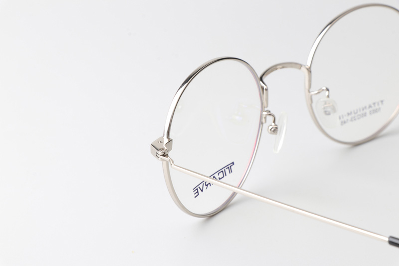 TC1003 Eyeglasses Red Silver