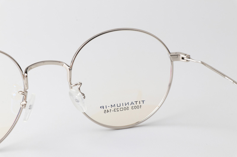 TC1003 Eyeglasses Red Silver