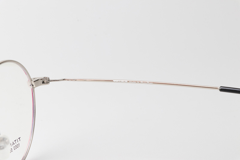 TC1003 Eyeglasses Red Silver