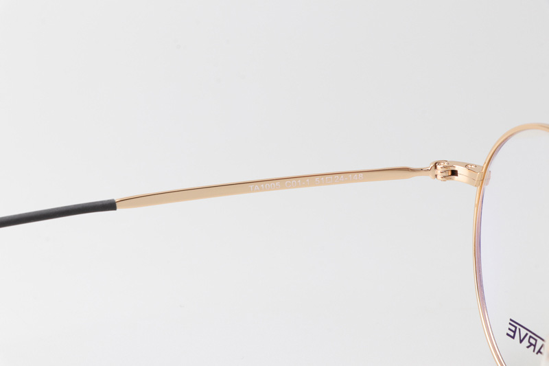 TC1005 Eyeglasses Black Gold