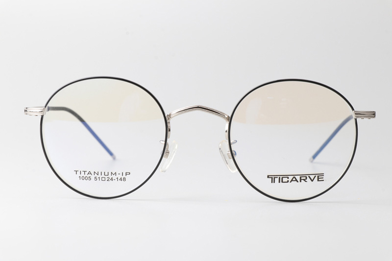 TC1005 Eyeglasses Black Silver