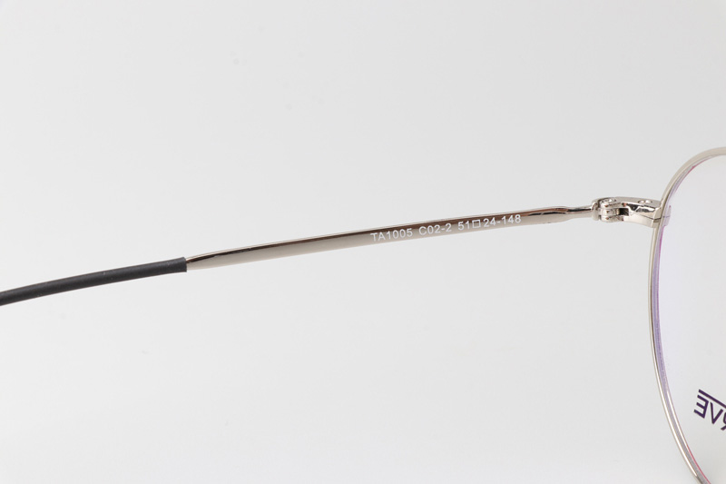 TC1005 Eyeglasses Red Silver