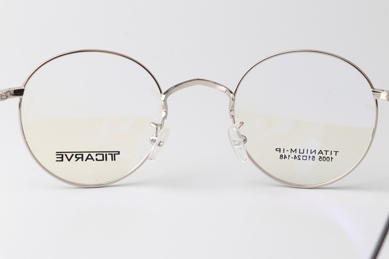 TC1005 Eyeglasses Red Silver