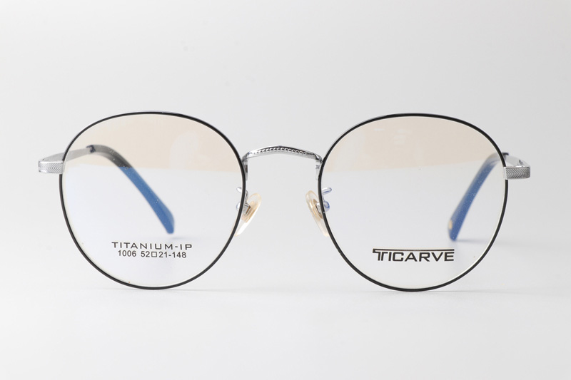 TC1006 Eyeglasses Black Silver