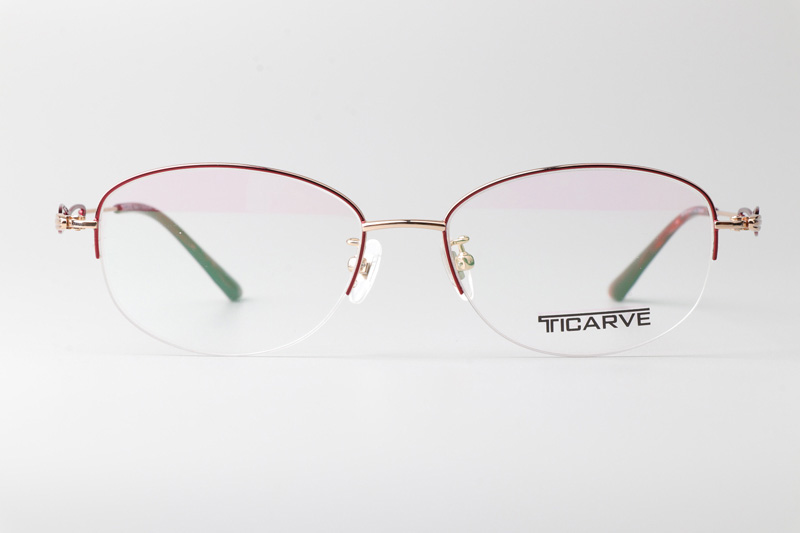 TC80106 Eyeglasses Red Gold