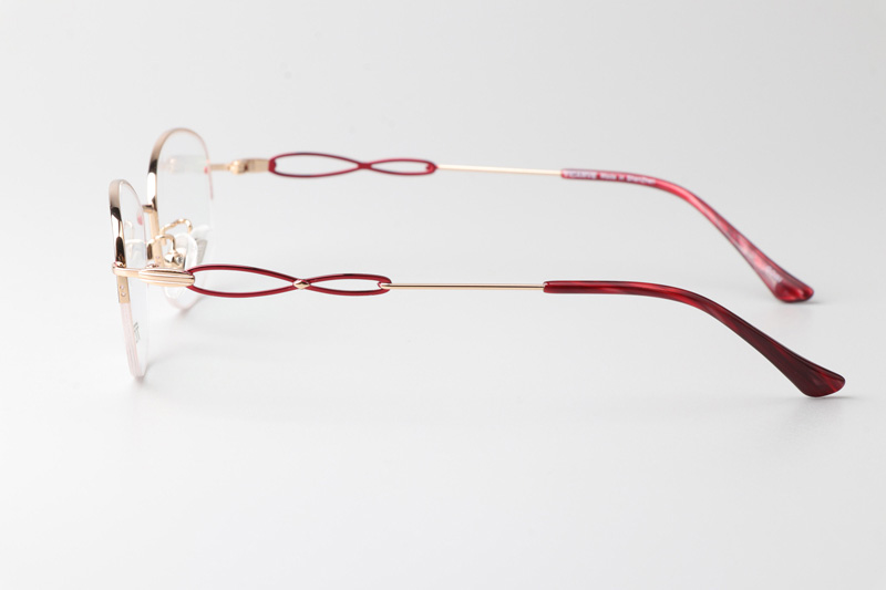TC80106 Eyeglasses Red Gold