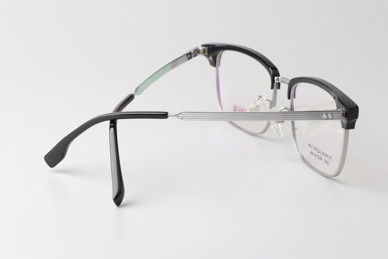 TC8157 Eyeglasses Black Silver