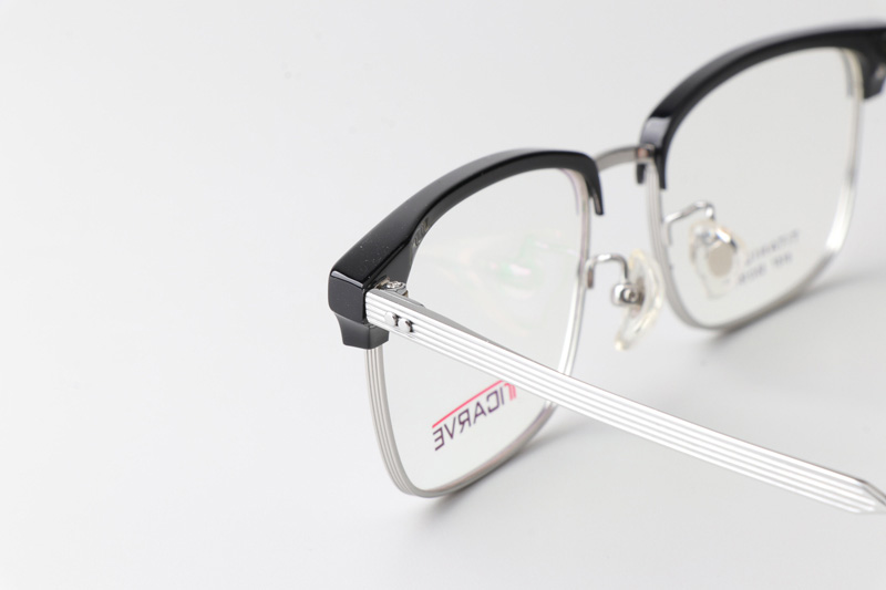 TC8157 Eyeglasses Black Silver