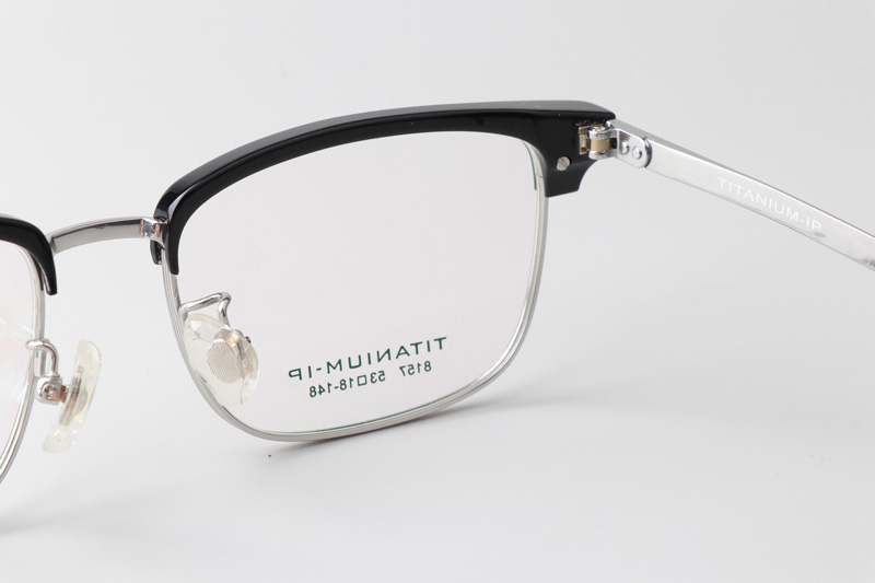 TC8157 Eyeglasses Black Silver