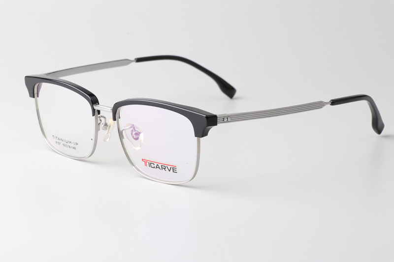 TC8157 Eyeglasses Black Silver