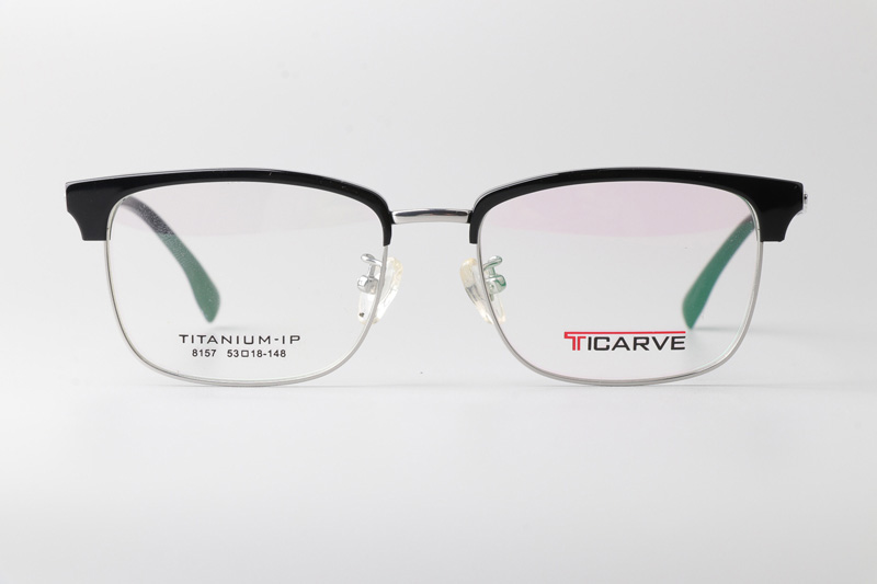 TC8157 Eyeglasses Black Silver