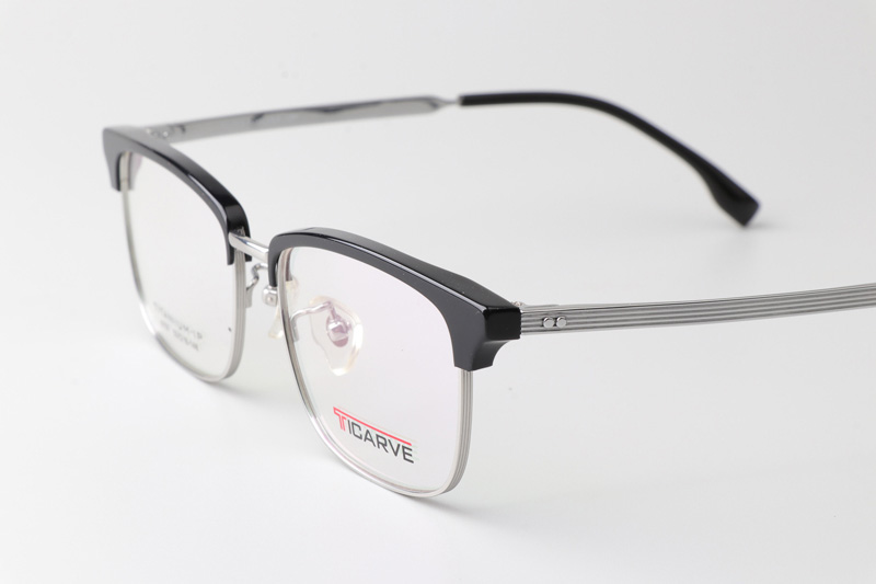 TC8157 Eyeglasses Black Silver