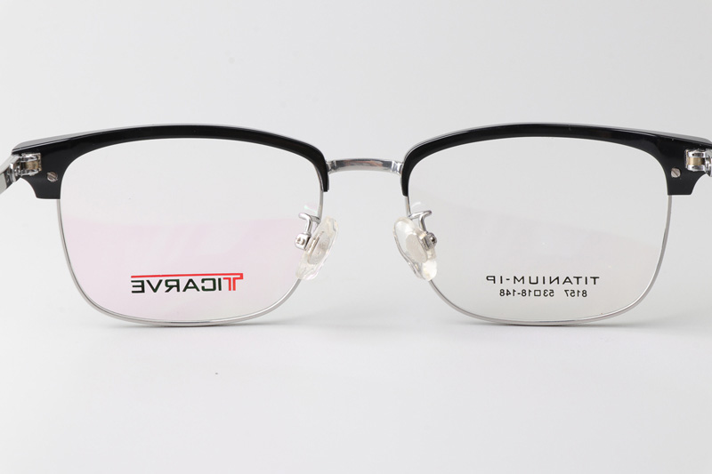 TC8157 Eyeglasses Black Silver