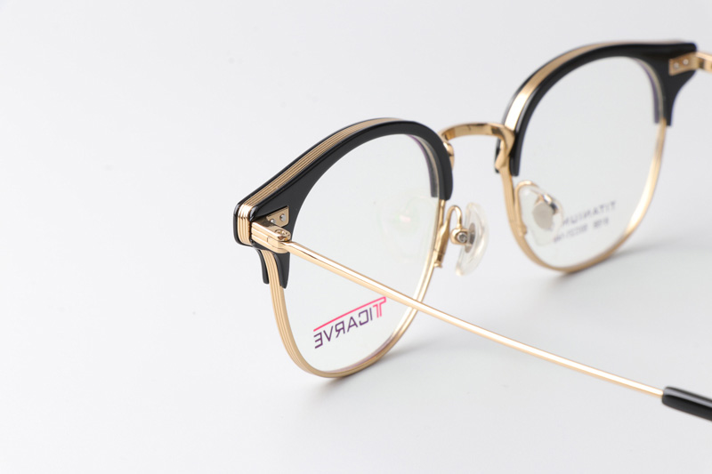 TC8158 Eyeglasses Black Gold