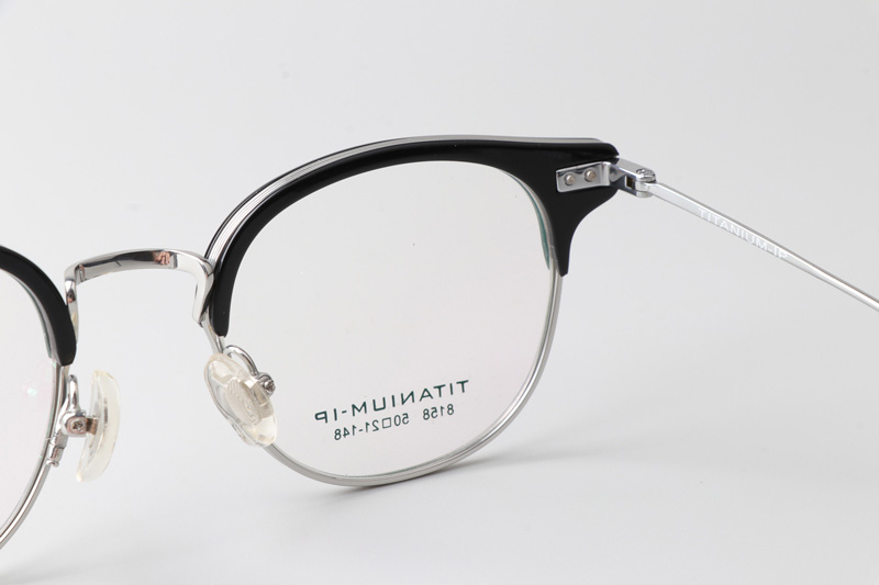 TC8158 Eyeglasses Black Silver