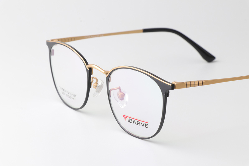 TC8201 Eyeglasses Black Gold